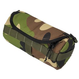 Handlebar Bag (Blazin Camo Burrito) | 2 Liter Capacity | Spacious Bike Bag w/ 2 Extra Long Buckle Straps & 1 Hook-and-Loop Strap | Water Resistant Front Basket | Bike Accessories | Made in USA