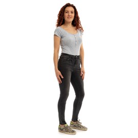 1822 Denim Everly Collection: Women's High-Rise Vintage Fabric Ankle Skinny Jeans - Modern Flexibility Meets Old-School Vibes with Perfect Recovery