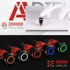 APIELE 16mm Momentary Black Push Button Switch On Off with