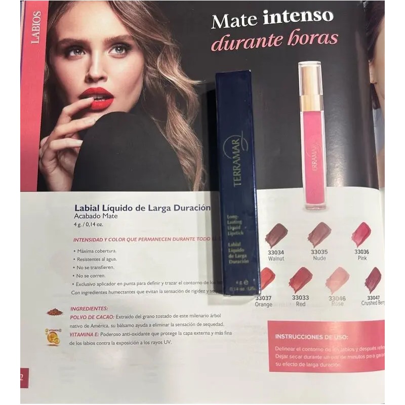 Terramar Labial Liquido De Larga Duracion 4g