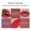 Set 6 Labiales Líquidos Mate Handaiyan Light Coral Verde Oscuro