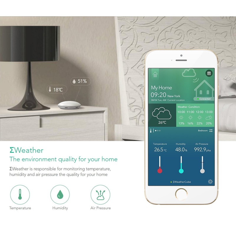 Sigma Casa Weather Sensor, Smart Wetterstation (Luftdruck)