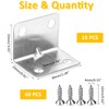 L Bracket - Vaktop 15PCS Angle Brackets, Stainless Steel Corner