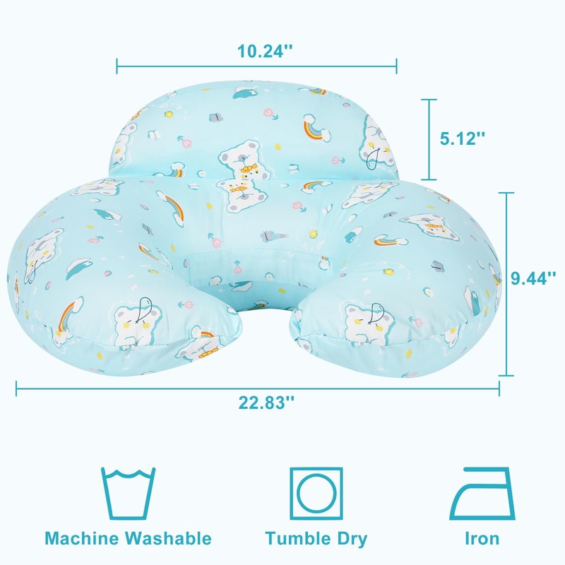 Nursing Pillow, Plus Size Ergonomic Design, Breastfeeding Pillows Support for