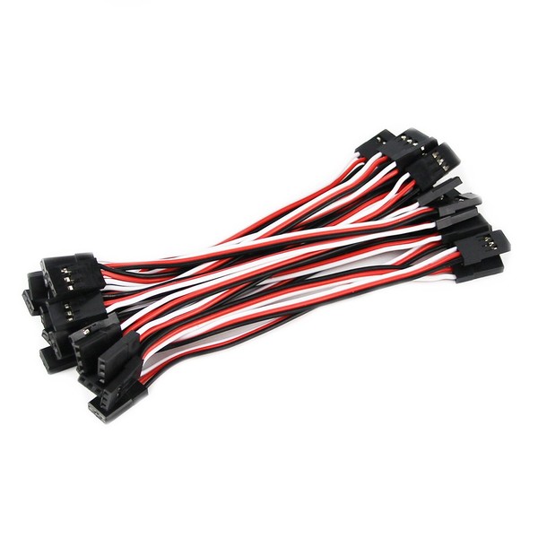 OliYin 20pcs 3.93inch 10cm Male to Male Servo Extension Lead Wire Cable 26awg Servo Wire