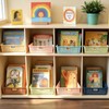 12Pcs Boho Plastic Classroom Storage Paper Baskets Holds 4A Paper