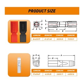 Biafiog 60 PCS 15A/30A/45 Amp Power Connectors Assortment Kit, Anen Power Pole Connectors,Quick Disconnect Terminals Connectors