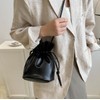 NICE SELECTION Women's Mini Shoulder Bag, Drawstring Bag, Smaller, Lightweight,