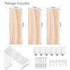 MITIME Floating Shelves Set of 3 Rustic Solid Wood Floating