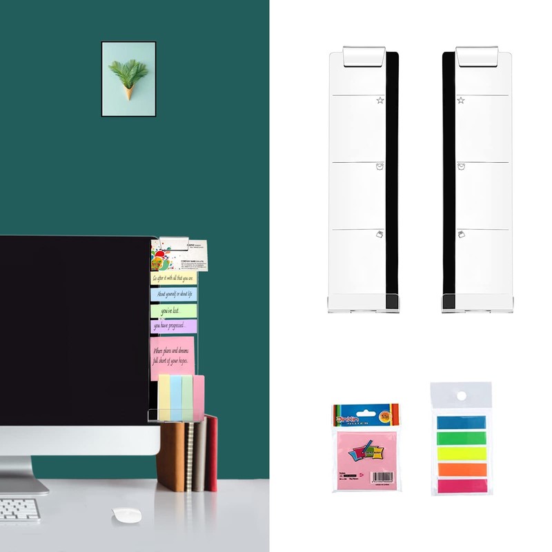 MOSISO Acrylic Monitor Memo Board, Message Memo Holders Notes Boards