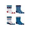 DENSLEY&CO Kids Boys 4-Pack Fun Graphic Crew Socks Bundle |