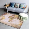 World Map Rug Anti Slip Floor Mat Soft Area Rug
