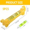 String Line Level 5PCS – Small Spirit Level for Bricklaying,