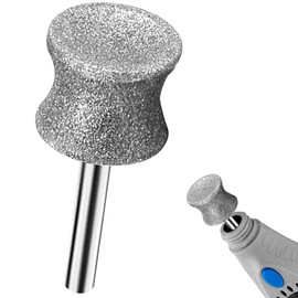 RIUORKIE Diamond Rotary Nail Grinder Bits for Dog, 1/8" Diamond Dog Nail Grinder Attachment Attachment for Dremel Grinder Replacement Heads Pets Nail Care Clippers for Medium Large Dogs.