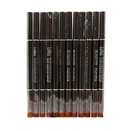 Lopez Eyebrow Pencil Brown 12P Gift Set / 로페즈 아이브로우 펜슬 눈썹 펜슬 갈색 12P 선물용