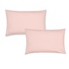 Catherine Lansfield Brushed Cotton Standard Pillowcase Pair Pink