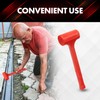 YIYITOOLS 1LB Dead Blow Hammer- Red, Mallet | Machinist Tools