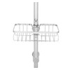 WENKO Shower Rail Caddy Mod. Floresta Square Shower Shelf Chrome-Plated