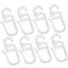 150 pcs Transparent Curtain Hooks, Plastic Hooks, Curtain Hooks, Shower