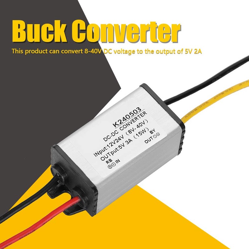 ANKROYU DC-DC 12V/24V To 5V 3a Converter, Converter Step Down