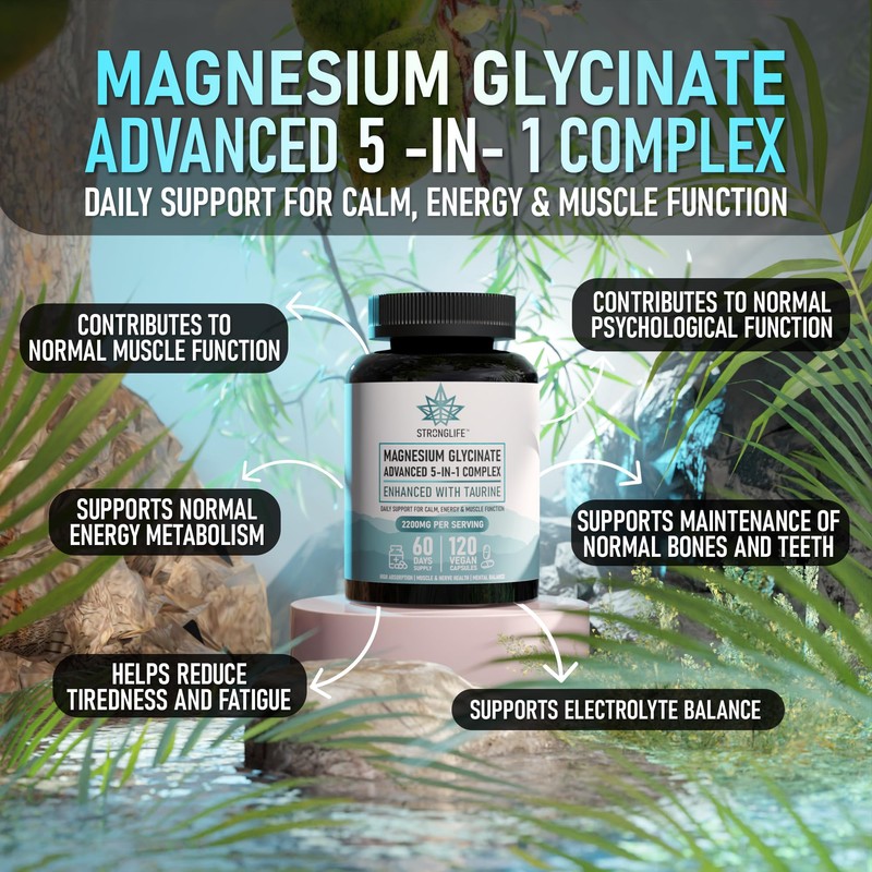 Magnesium 5-in-1 Capsules – 120 Capsules | 60-Day Supply |