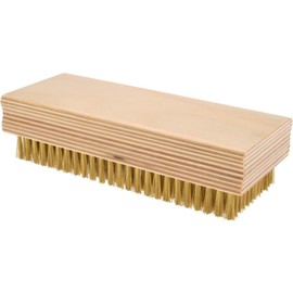 PRO SOURCE Fine Wire Cleaning & Finishing Brush: 0.005" Brass Filament in 2-5/8" x 6-1/2" Wood Block