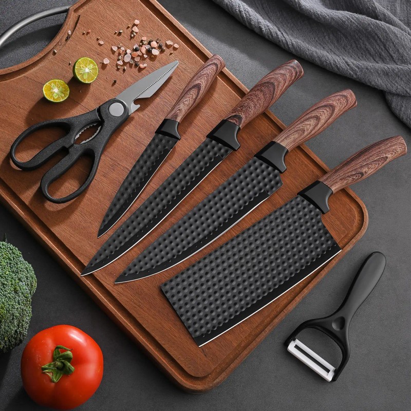 High Quality Kitchen Tool Kitchen Chef Knife Set 6 Pcs