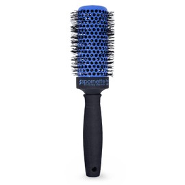 Spornette Prego 2.5 inch Round Brush (#270) with Tourmaline Ceramic Vented Barrel and Nano-Silver Ion Bristles for Straightening, Styling, Curling and Volumizing Short, Medium, Long Hair Types