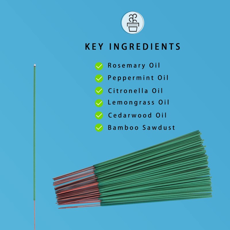 Citronella Incense Sticks 60 Pieces per Box - Outdoor Citronella