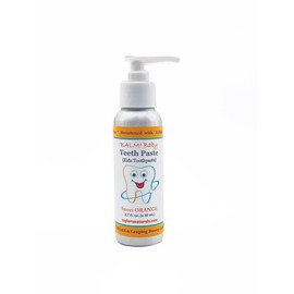 BALM! Baby - Teeth Paste Natural Kids Toothpaste w/ xylitol - Recycled Aluminum w/ Pump Plastic Free - Flavor: Fresh Mint