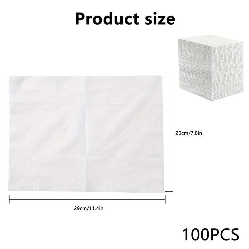 100 Count Dry Sweeping Cloths Pads, Disposable Duster Mop Refills,
