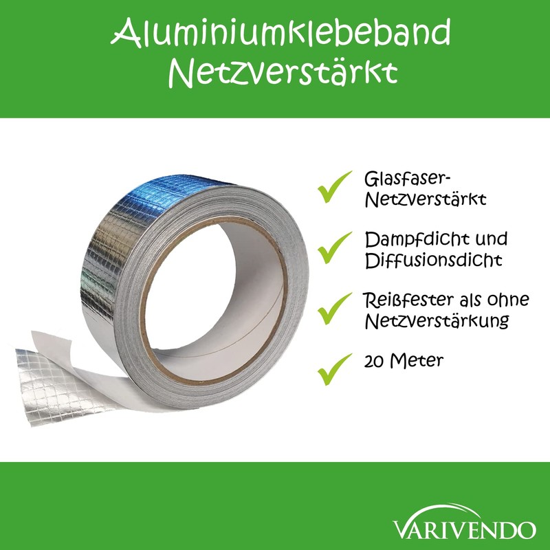 varivendo Aluminium Tape Mesh Reinforced 43 mm x 20 m