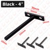 4PCS Invisible Floating Shelf Brackets Heavy Duty Solid Metal Hidden
