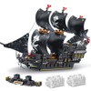 DUANT Pirate Ship Building Block Set, MOC Large Captain Sailboat
