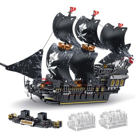 DUANT Pirate Ship Building Block Set, MOC Large Captain Sailboat Model Toy, Building Black Pearl (2517 Pieces) Suitable for Adult Collection and Display.