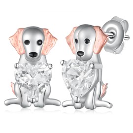 Labrador Retriever Earrings 925 Sterling Silver Labrador Retriever Gifts Cute Puppy Dog Lovers Gifts for Women Labrador Gifts