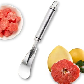 Stainless Steel Pomelo Opener,Food Grade Stainless Steel Fruit Peeler,Zigzag Shovel & Triangular Blade Pomelo Peeler Gadget