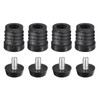 sourcing map 4Pcs Inserts for Round Tubes with Leveling Feet,