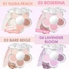 AMUSE Flora Eye Palette 4.5g, Shade:02 Roselina