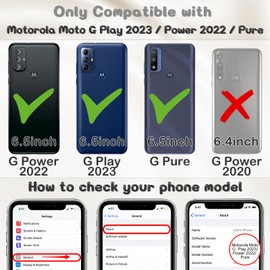 STSNano Kawaii for Motorola Moto G Pure/Moto G Play(2023)/G Power(2022) 6.5" 3D Cute Cartoon Bear Phone Cases Fashion Cool Fun Funny Bear Soft TPU Silicone Covers for Women Girls Kids,Pk