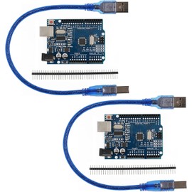 2 x Mikrocontroller Board mit USB-Kabel, A16U2 Kompatibel mit Arduino IDE-Projekten, Keine Treiber erforderlich，RoHS-konform - inkl. USB Kabel (Type-B)