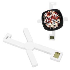 Uadme Küchenwaage Digital, Digitalwaage 5kg - Präzise auf 1g, Tragbarer X-Typ Faltbare Präzisions-Lebensmittelwaage, Küchenwaage mit LCD Display, g/oz/lb:oz/ml/fl:oz 5 Einheiten