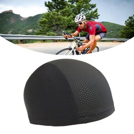 Glomora Black Helmet Liner Cap,Lightweight Mesh Under Helmet Cycling Motorcycle Hard Hat Sweat Liner for Men Women for Cycling (Black)
