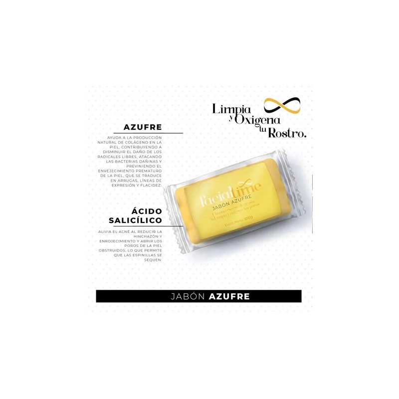 Kit 3 Jabones Azufre Bicarbonato Carbón Activado Facial Time