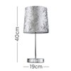 MiniSun MiniSun | Modern Polished Chrome Table Lamp with a
