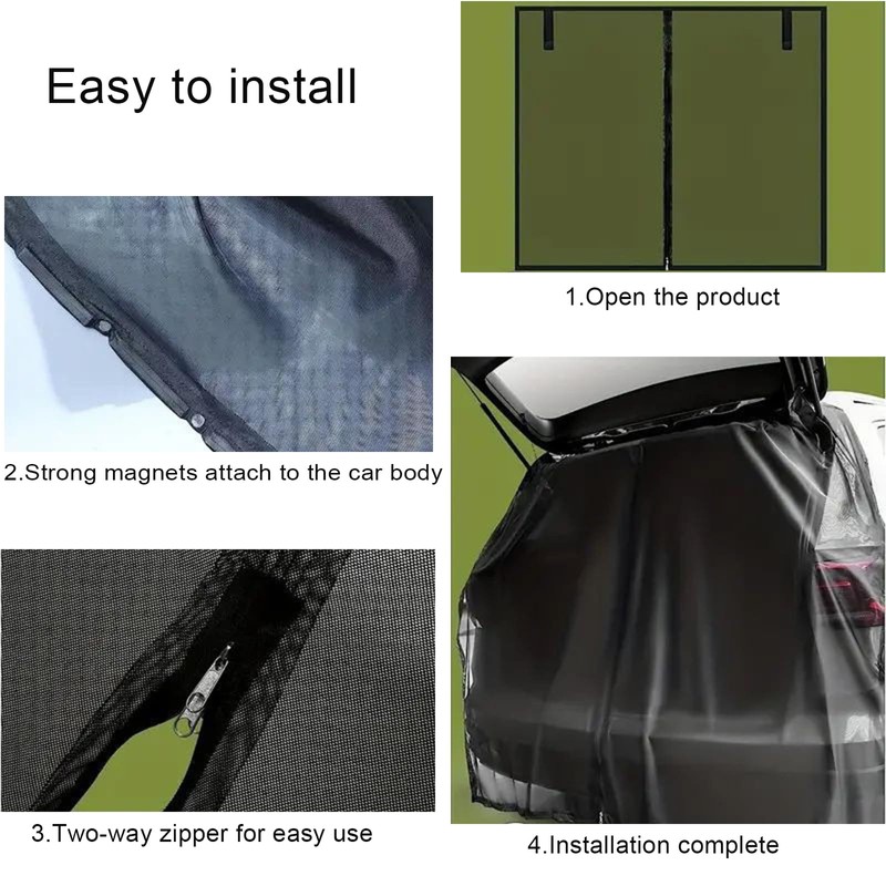 Van Sliding Door Magnetic Fly Screen for VW T5 T6
