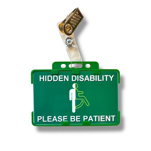 Hidden Disability Awareness Card Set with ID Card Holder, Crocodile