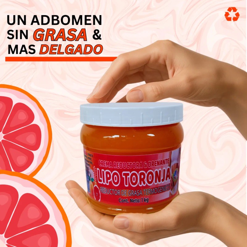 Crema Reductora Termogenetica Lipo Toronja Drenante