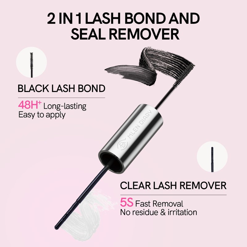 Mlen Diary Lash Bond and Seal, 2 in 1 Gentle