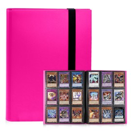 KIOEEE - Carpeta de tarjetas negra de 9 bolsillos, cubierta de PP para 360 tarjetas, álbum de colección de tarjetas resistente, carpetas para tarjetas MTG, TCG, tarjetas de juego y tarjetas deportivas